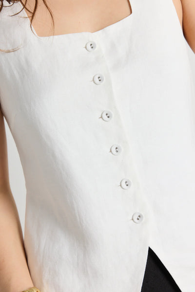 RE:UNION - Viaduct ramie square neck vest! 10