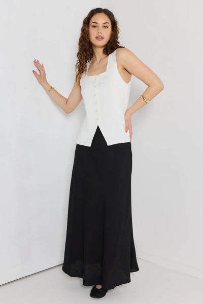 RE:UNION - Viaduct ramie square neck vest! 10