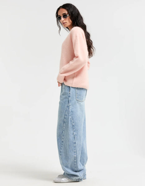 SUPERETTE - Angora blend Coven cardi - Peach! 10-12