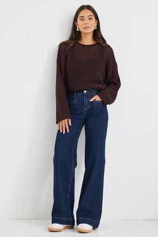 STORIES BE TOLD "Concert" wide leg jean - Indigo! 10