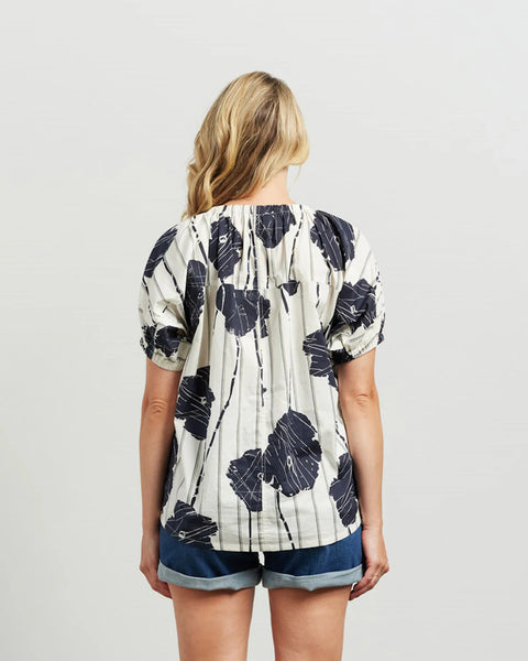 ET ALIA - Kyla cotton top - Floral print! 10-12