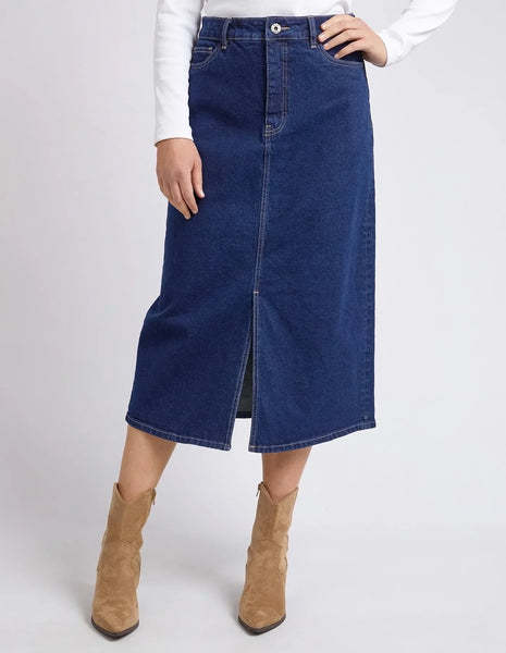 ELM - Eloise denim midi skirt! 8-10