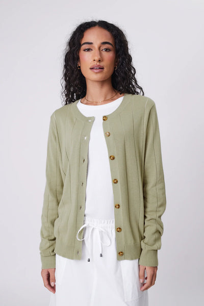 MARLOW (LN) Ember knit cardigan - Celery! 14