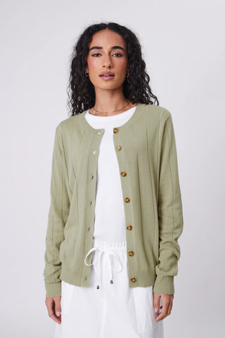 MARLOW (LN) Ember knit cardigan - Celery! 14