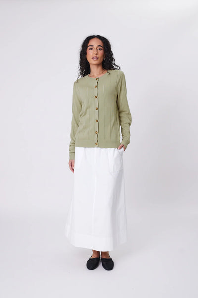 MARLOW (LN) Ember knit cardigan - Celery! 14