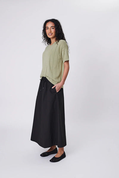 MARLOW (LN) Ember knit tee - Celery! 14