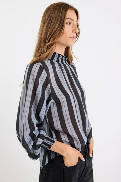 AMONG THE BRAVE (LN) "Embrace"shirred neck top! 14