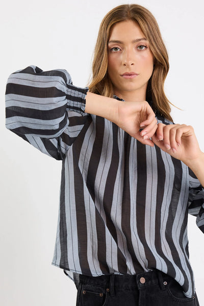 AMONG THE BRAVE (LN) "Embrace"shirred neck top! 14