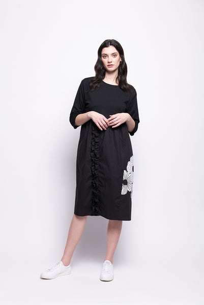 FOIL (LN) Flower print ruffle detail dress! 16