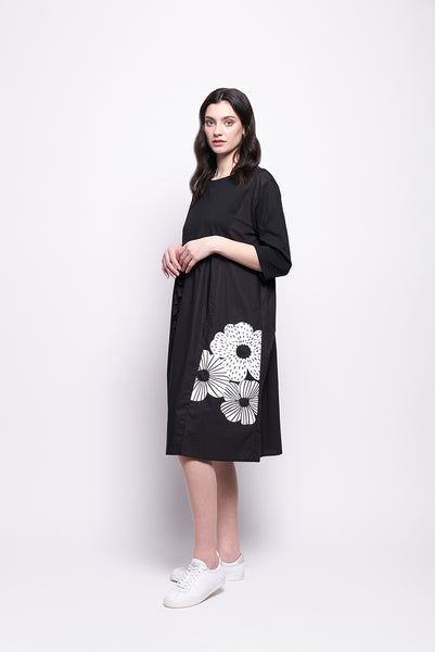 FOIL (LN) Flower print ruffle detail dress! 16