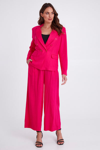 FATE + BECKER (BN) Linen blend blazer - Pink! 10-12
