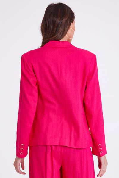 FATE + BECKER (BN) Linen blend blazer - Pink! 10-12