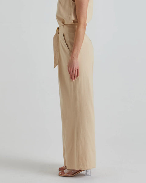 FATE + BECKER (LN) Shoreline wide leg pant - Ecru! 10