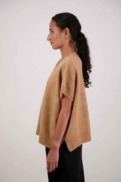 BRIARWOOD (LN) Alpaca + wool Fredrik vest - Tan! 12-14