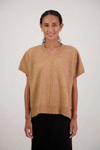 BRIARWOOD (LN) Alpaca + wool Fredrik vest - Tan! 12-14