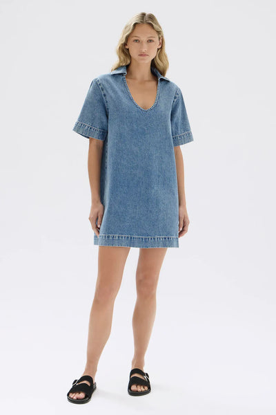 ASSEMBLY LABEL - Genevieve denim mini dress - Blue! 12