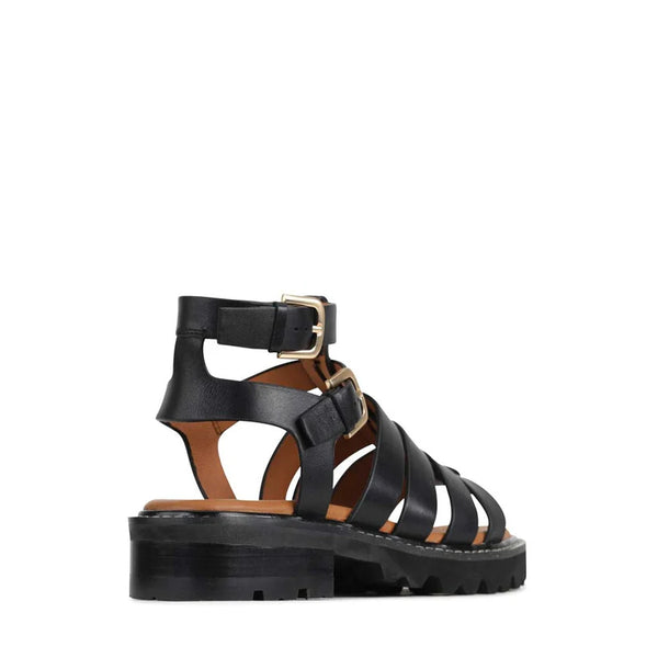 EOS "Gizelle" leather strap sandals! 40
