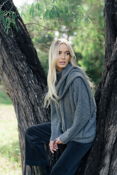 HUMIDITY - Mohair + wool blend Fortune scarf!