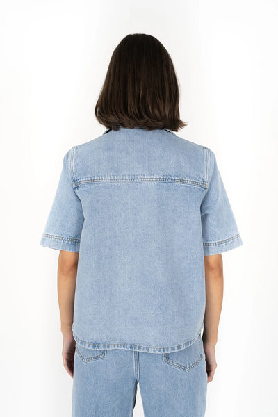HUMIDITY (BN) "Amici" denim top! 8-10