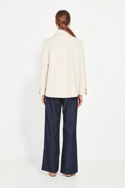 VERGE (BN) Hazel wool blend boucle jacket - Chalk! 14