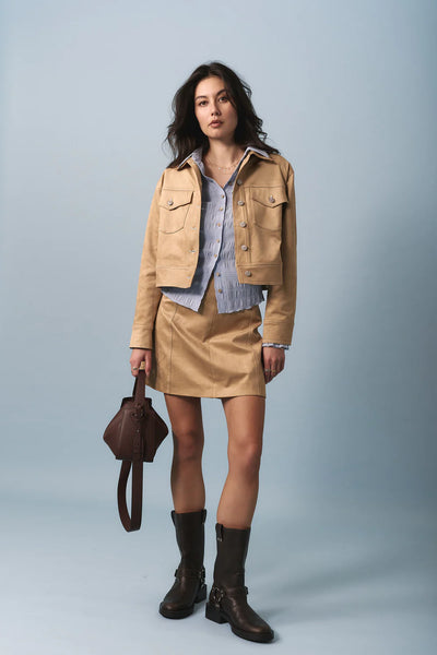 MAX (LN) Sabrina suedette pocket detail jacket! 14