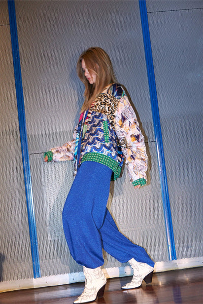 LOLLYS LAUNDRY (LN) "Agadir" Metallic blue flare pant! 8