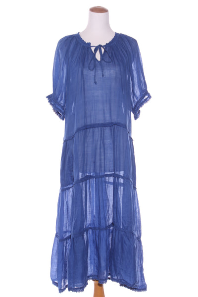 BRIARWOOD - Trixie tiered lace ramie midi dress! 14