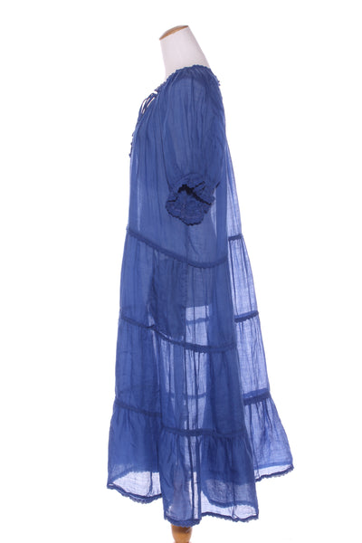 BRIARWOOD - Trixie tiered lace ramie midi dress! 14