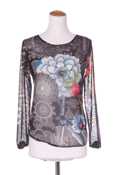 DIESEL - Mesh sleeve print top! 8