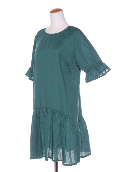 HARRÏE & SAM (BN) NZ - Lottie linen dress - Emerald! 10-12