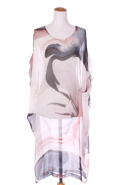 CHOCOLAT (NZ) Mea Culpa printed chiffon dress! 14