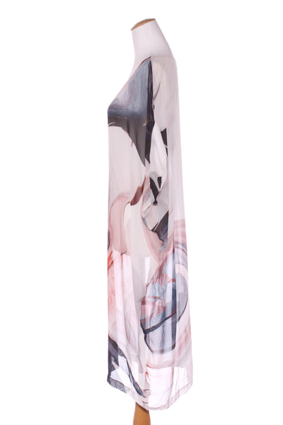 CHOCOLAT (NZ) Mea Culpa printed chiffon dress! 14