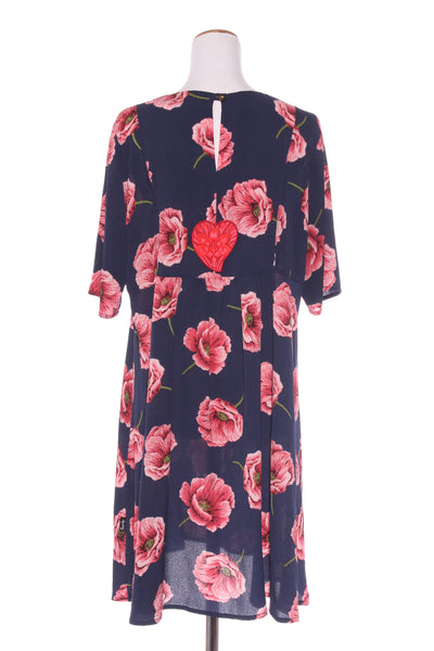 JELLICOE - Poppy print navy dress! 16