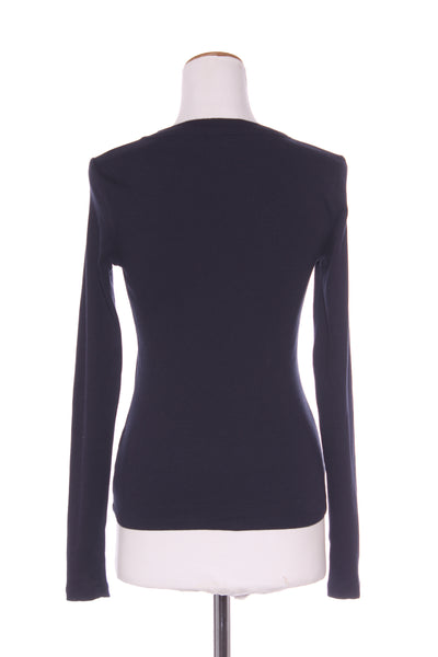 WITCHERY - Navy rib knit L/S tee! 10