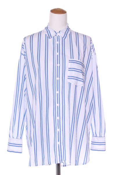 DECJUBA - Cotton oversized stripe Petra shirt! 8-12