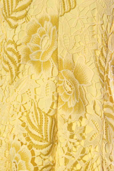 OH THREE - Yellow lace dress! 16