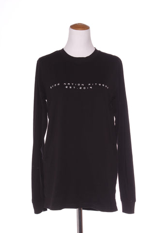 EVOM Fitwear- Logo print L/S cotton top! 12