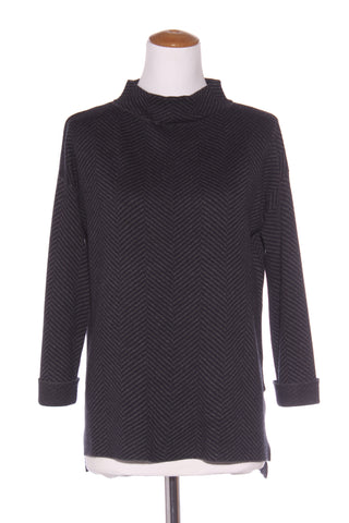 SUSSAN (BN) Chevron wool blend polo knit top! 8-10
