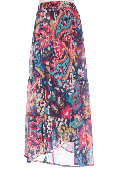 STUDIO 12 - Colourful print tiered midi skirt! 10