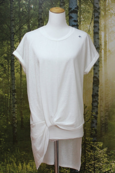 FEDERATION - Linen blend hi low twist detail tee! 14