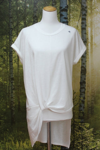 FEDERATION - Linen blend hi low twist detail tee! 14