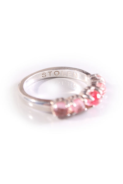 STOLEN GC - Halo cluster ring - Pink quartz!