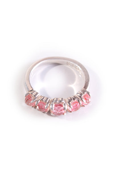 STOLEN GC - Halo cluster ring - Pink quartz!