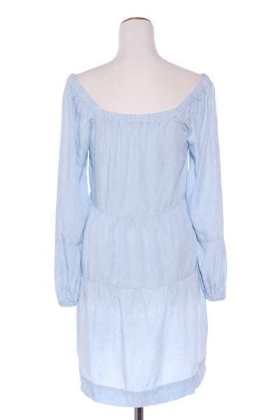 SEED - Chambray tiered off the shoulder dress! 6-8