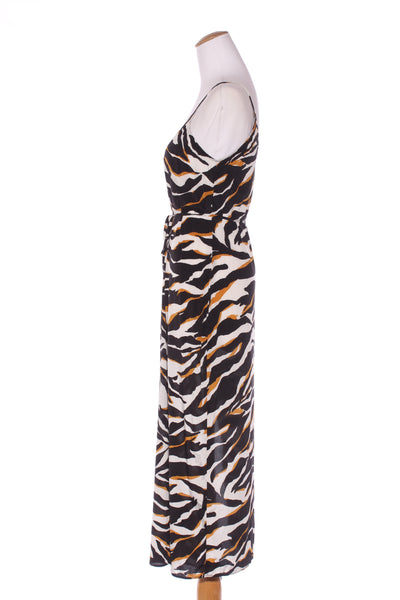MOOCHI (NZ) Silk lift maxi dress - Animal print! 8
