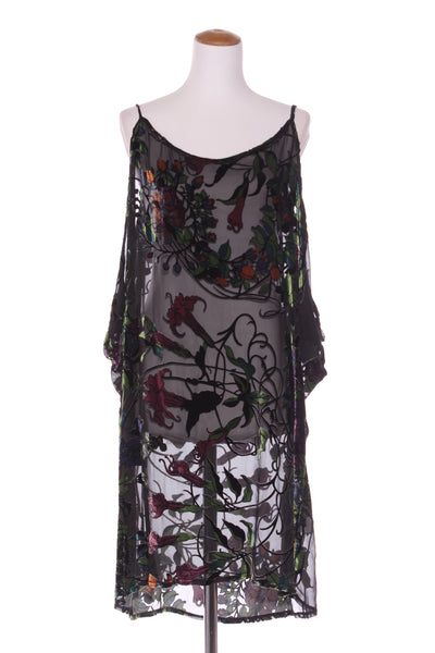 TCD (NZ) Silk velvet burnout floral dress! 18
