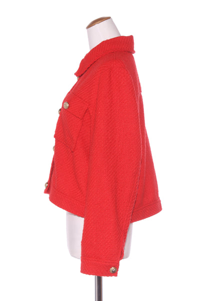 DECJUBA - Red textured tweed jacket! 16