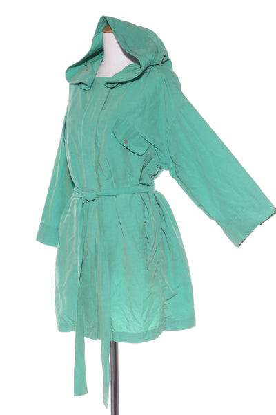 CREA CONCEPT - Green hooded rain jacket! 14-16