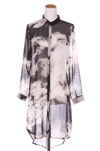 IZABEL LONDON - Moody chiffon shirt dress/duster! 12
