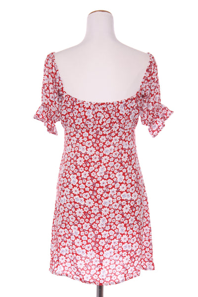 AUGUSTE the label - Red floral puff sleeve dress! 8